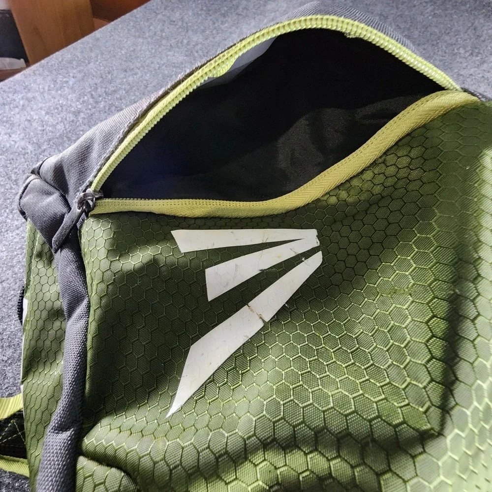 Easton Baseball Softball Equipment Backpack Bag Green Grey Honeycomb‎ Ripstop